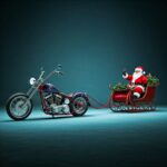 Merry Christmas - Happy Hanukkah Motorcycle Christmas